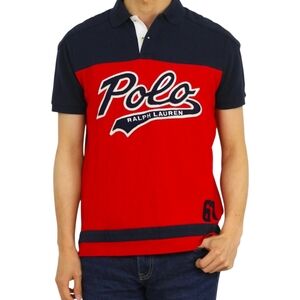 Polo Ralph Lauren Men's Custom Slim Fit Colorblock Script Logo '67' Polo XXL